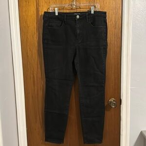 SO High rise black skinny jeans